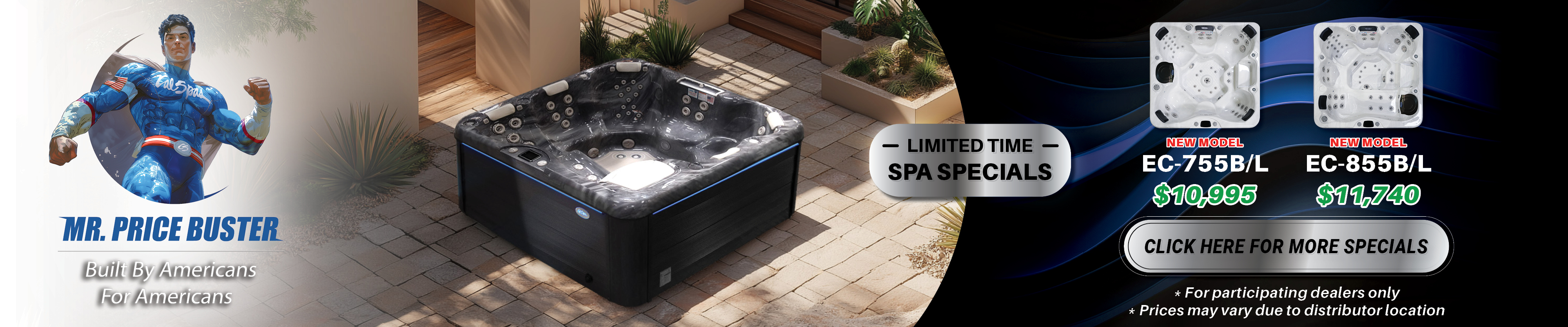 Calspas hot tub being used in a family setting - Beaumont